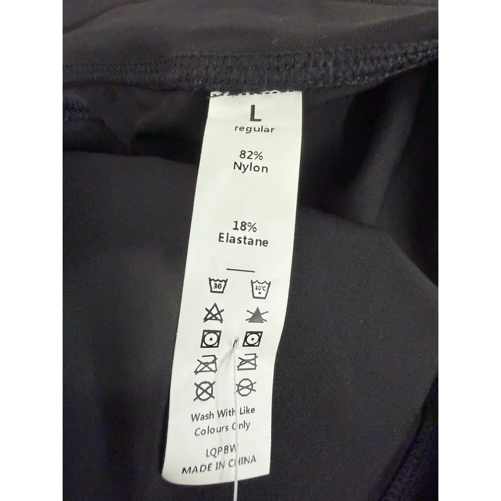 Halara Mid Rise Pockets Draped Wide Leg Casual Pants Black Large NEW with Tags - Picture 7 of 7